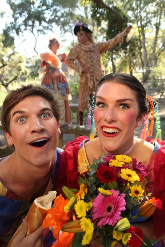 Reyn Halford and Heather Ostberg star in 'The Servant of Two Masters.'