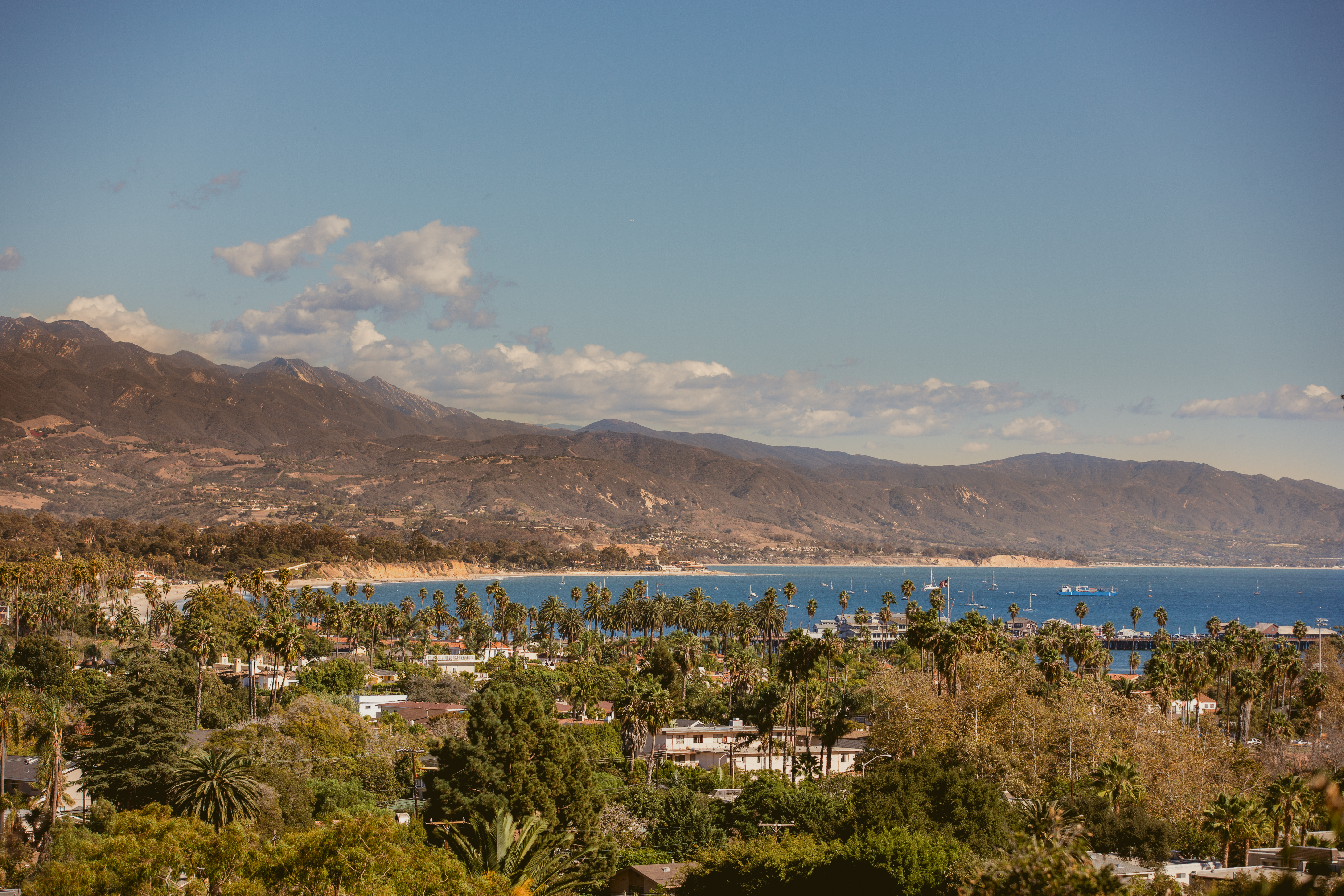 santa barbara skyline view