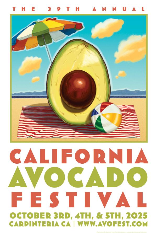 Scott Anderson's California Avocado Festival Poster
