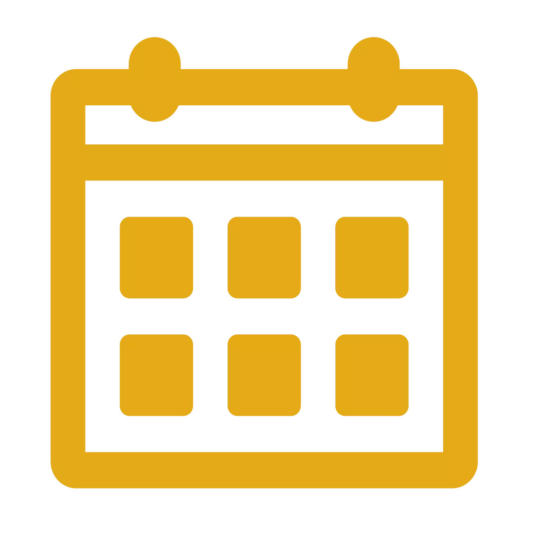 calendar icon gold