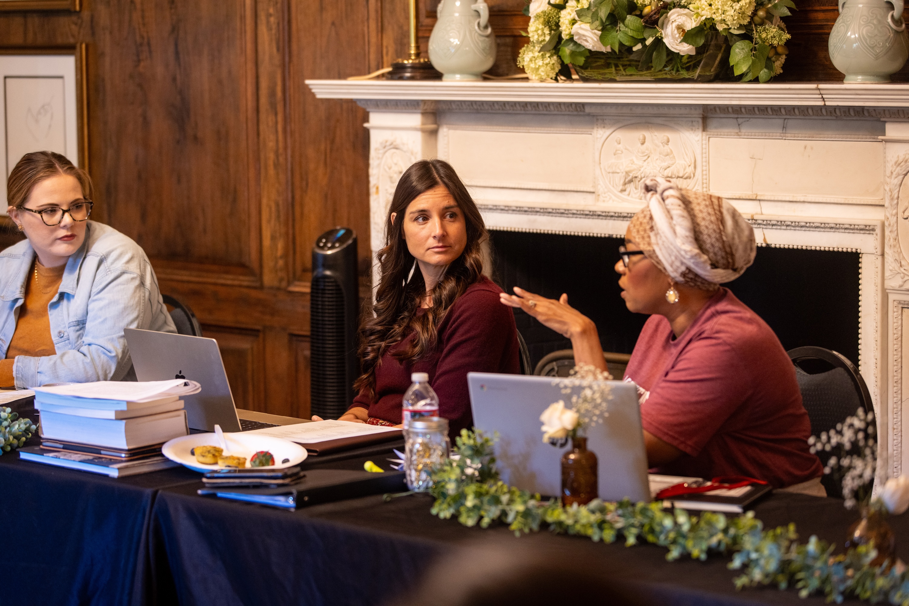 women talking together