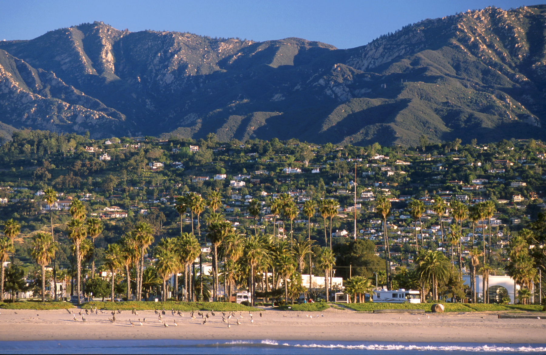 Santa Barbara coastal view of the mountains