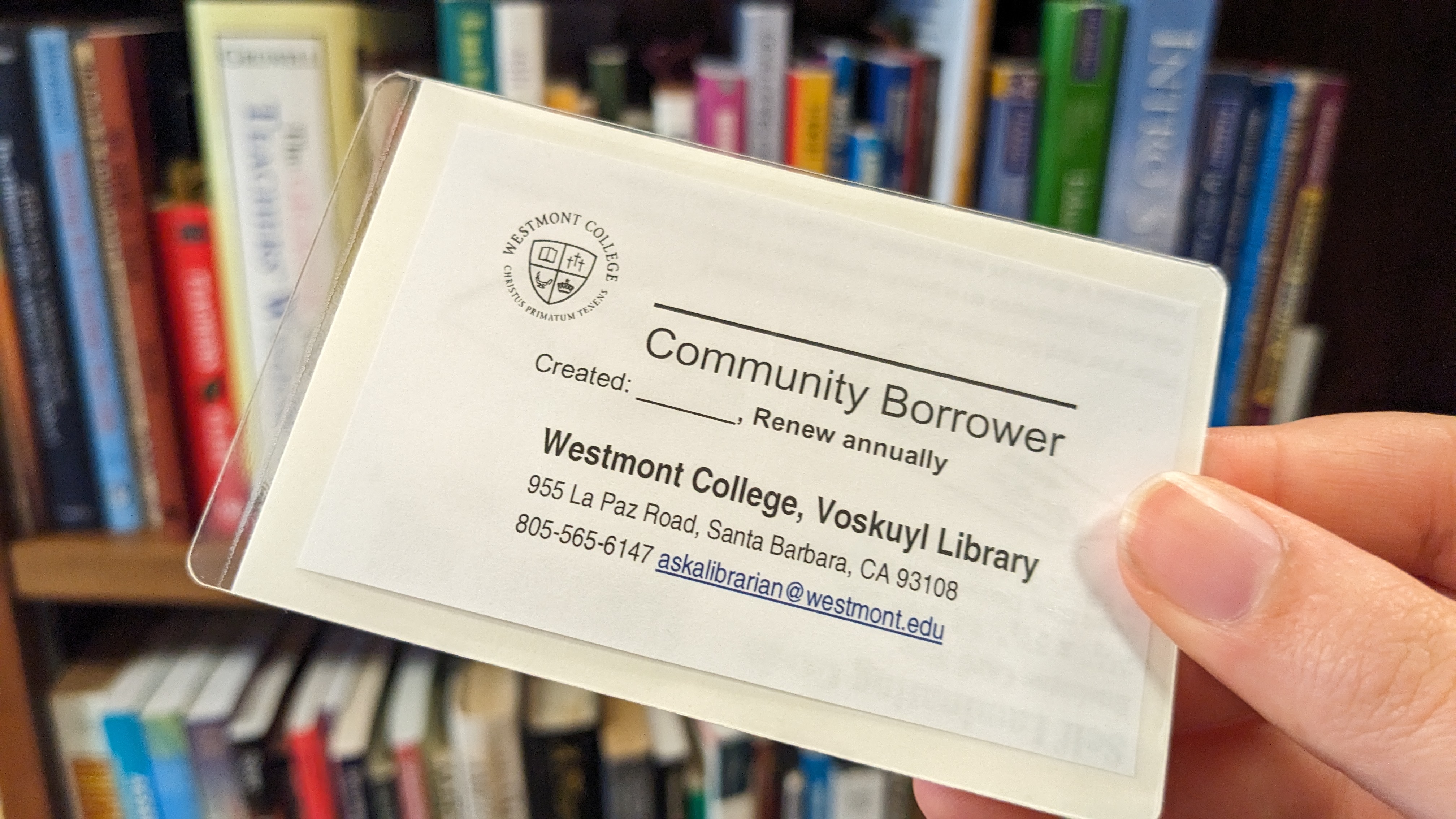 Community Borrower Card
