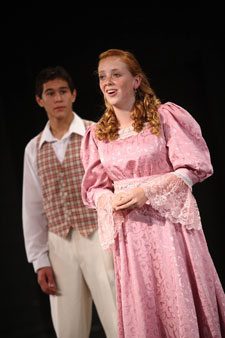 Santa Barbara High School sophomore Allison Lewis starring in last year's Bravissimo! performance of "Music Man."
