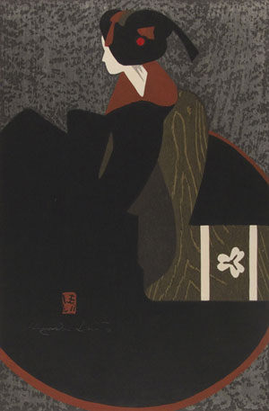 Kiyoshi Saito's painting "Maiko Kyoto" 
