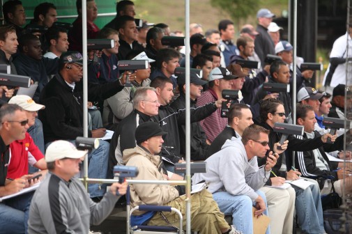 Nearly 90 MLB scouts and college coaches were at the tryout at Westmont