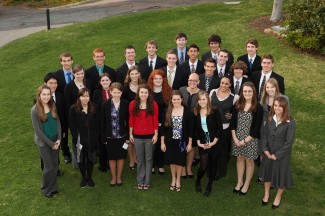 Candidates at the 10th Annual Monroe Scholar Competition