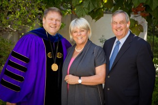 President Gayle D. Beebe with Ginni and Chad Dreier