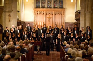 The Westmont Choir performs at Trinity Episcopal Church