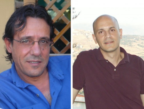 Palestinian poets Ghassan Zaqtan and Fady Joudah