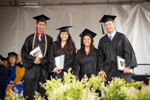 Student Stars: Daniel Gee, Lillian Yamese, Kristin Lo and J.J. Turbin