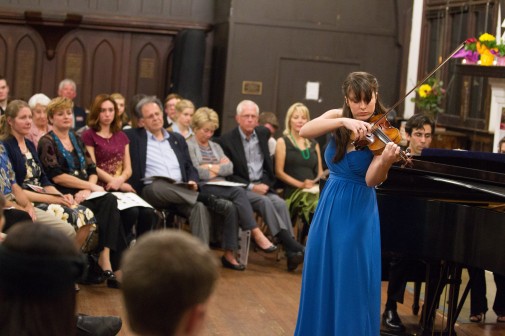 Violinist Lalia Mangione of Belmont, Mich., won last year's competition