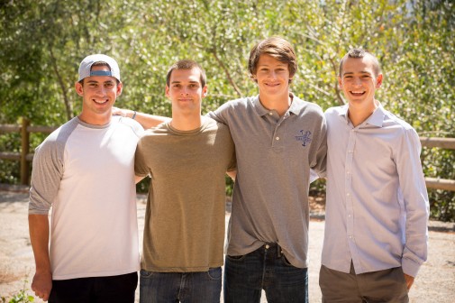 Westmont Men's Polo 2014 (Jake Bergman, David Samaniego, and brothers Patrick and Tony Uretz)