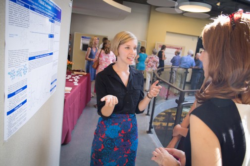 Anneka Rienstra '15 explains the summer research she conducted with Dr. Steve Contakes