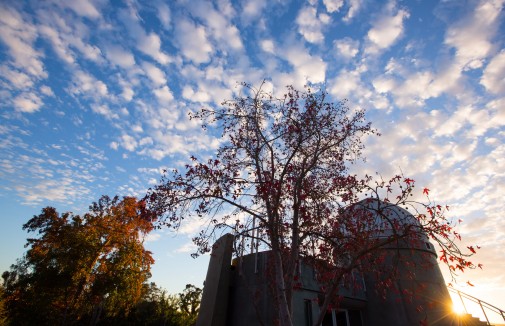 Westmont's powerful Keck Telescope is housed in the observatory