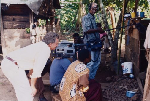 Ault and his crew in Ghana