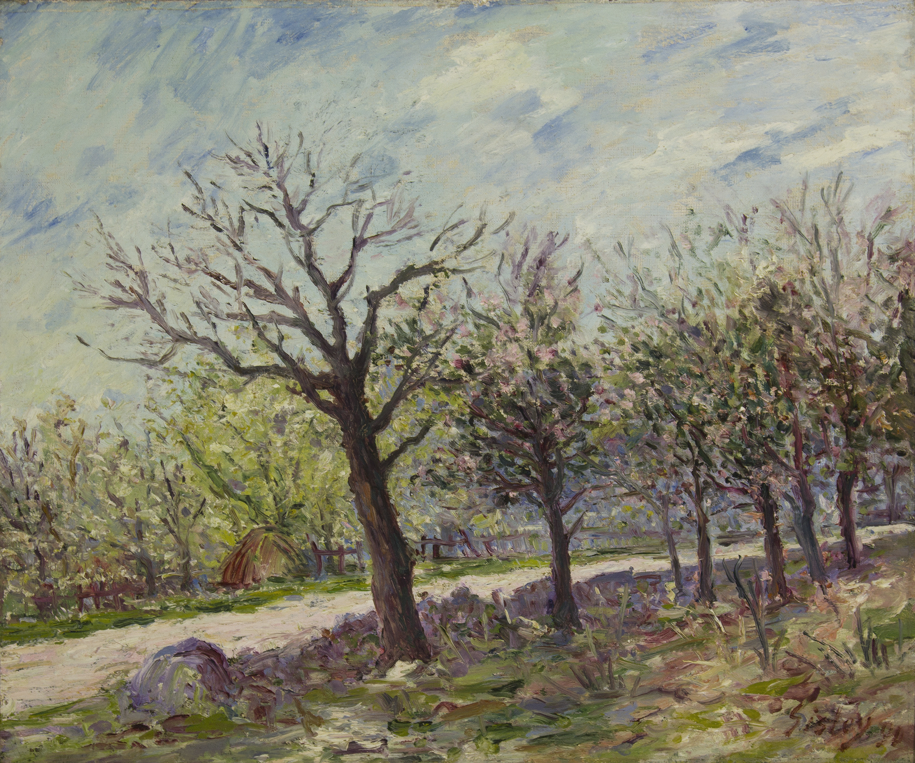 Alfred Sisley's (1839-1899) "Spring at Les Sablons near Veneux-Nadon," 1880