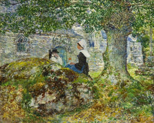 Frederick Childe Hassam's "In Brittany (Pont Aven)"