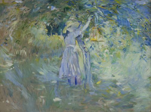 Berthe Morisot's "Little Girl Hanging a Cage in a Tree"