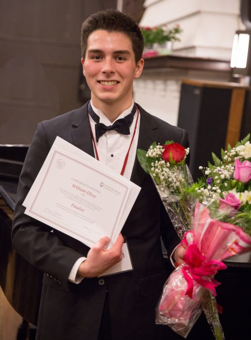 Cellist William Ellzey, 2016 winner of the Music Guild Scholarship