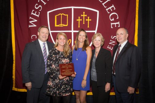 Haley Stradness with Gayle D. Beebe, Kendyll McManigal and Gerd and Pete Jordano