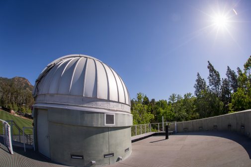 The top deck of the Westmont Observatory 