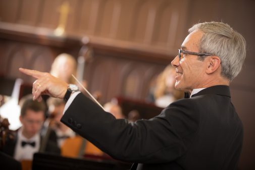 Conductor Michael Shasberger, Adams professor of music and worship
