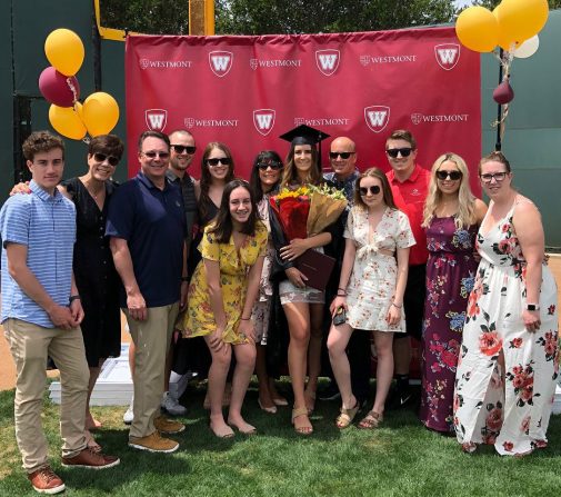 The family celebrated the graduation of Megan Shagren in May.