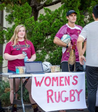 The women's and men's rugby teams