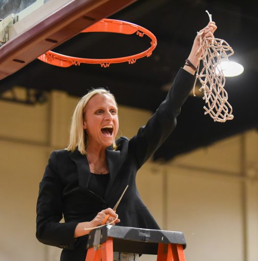 Women's basketball head coach Kirsten Moore