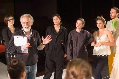 John Blondell directing "The Insect Comedy" in 2015