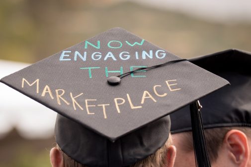 Now Engaging Mortarboard Westmont College Commencement