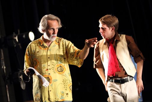 Blondell instructs Chris Wagstaffe in the 2011 production of "Peer Gynt"