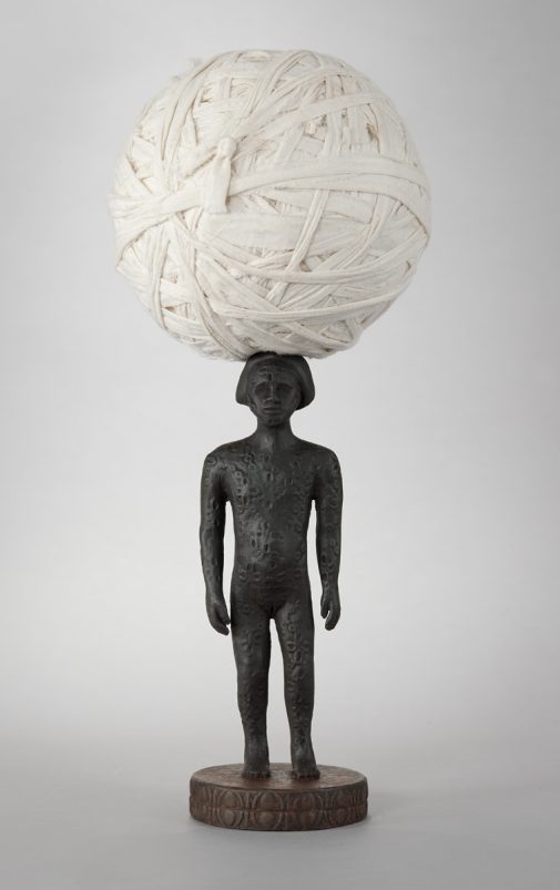 Alison Saar's "Inheritance," bronze and cotton, 2009, Westmont acquisition