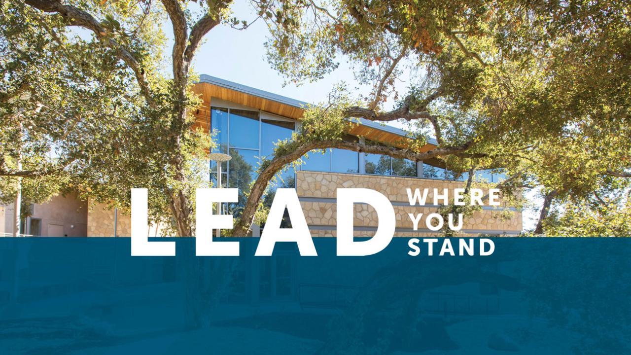 Lead where you stand logo