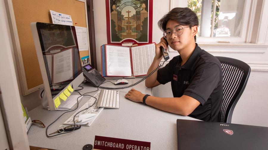 student switchboard operator