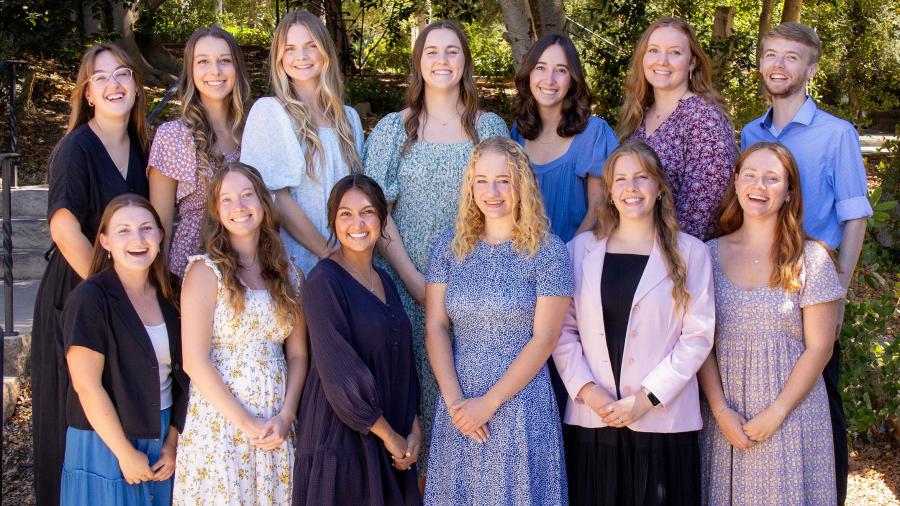 Graduating Teachers Pose for Photo Together