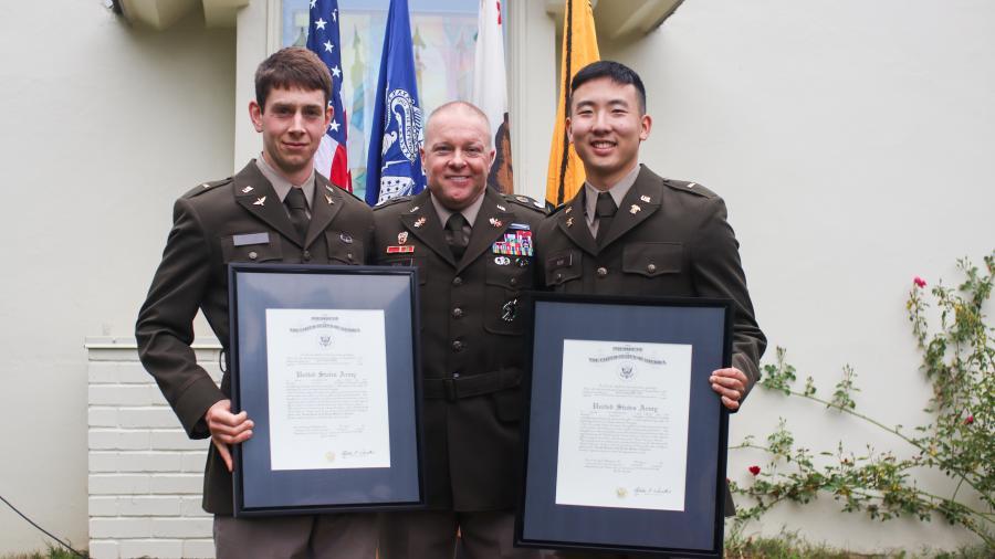 Jacob Bailey ’24 of Whitefish, Montana, and Jared Noh ’24 of Glendale 