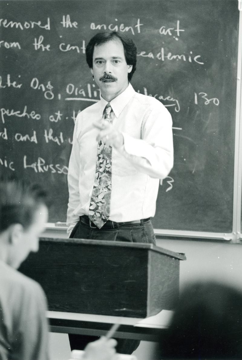 Greg Spencer teaching in 1990