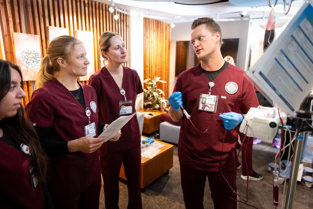 Nursing Students Learn about IVs