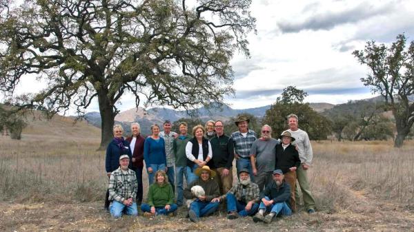 Oak Group Artists Surrounded by Oak Trees