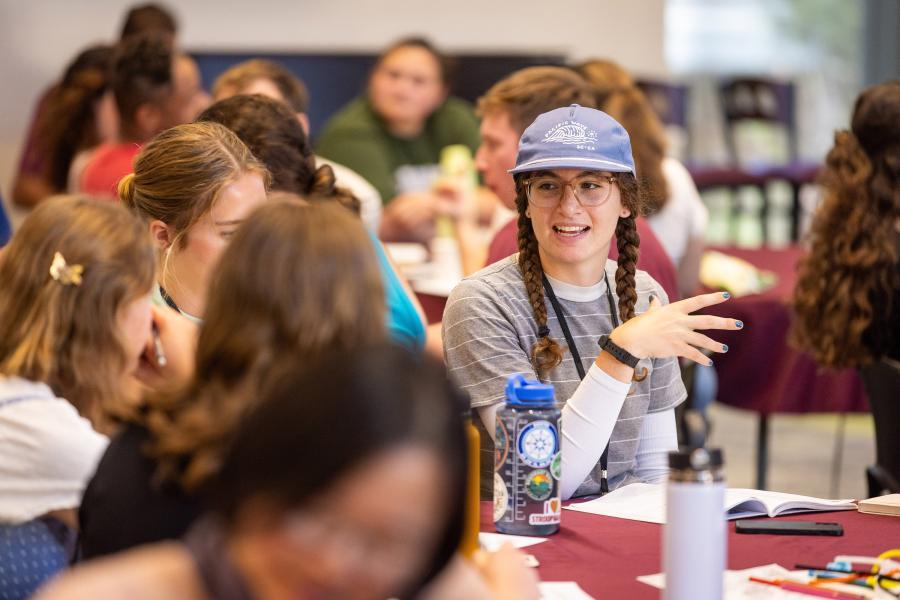 Westmont student Analee Josselyn at the climate conference