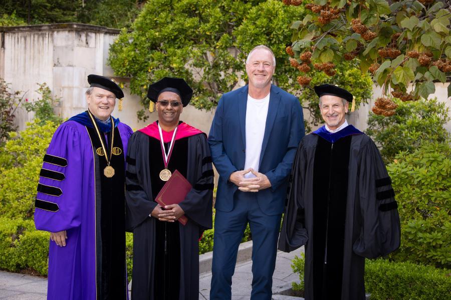 Gayle D. Beebe, Chandra Mallampalli, Jon Walker and Mitch Vance