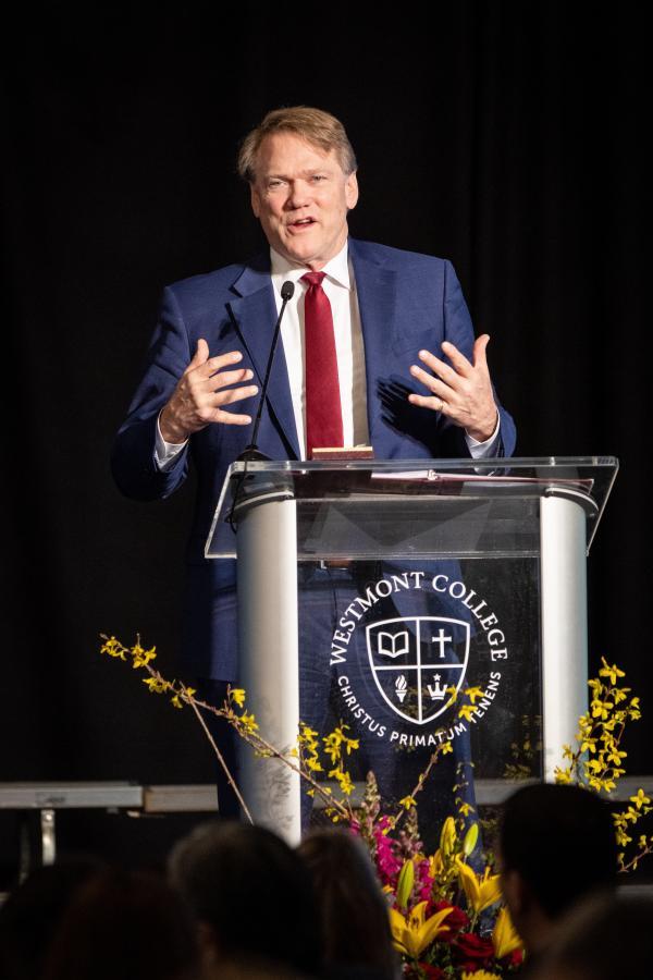 Westmont President Gayle D. Beebe at last year's breakfast