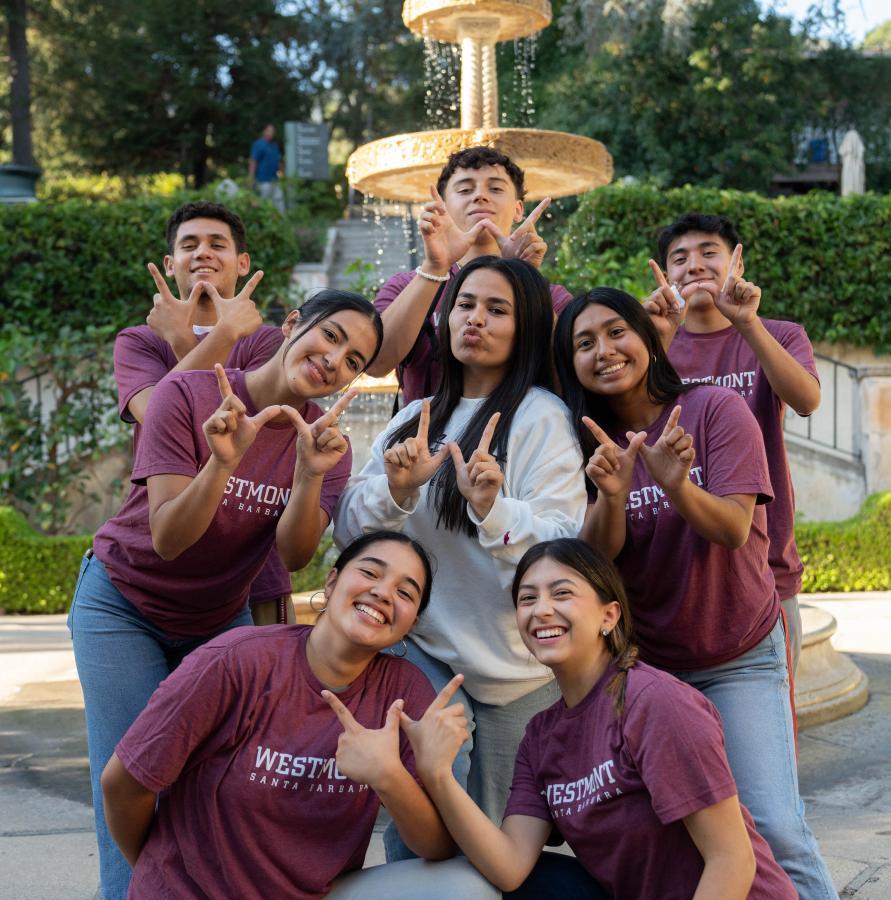 PEAC Students at Presidents Patio