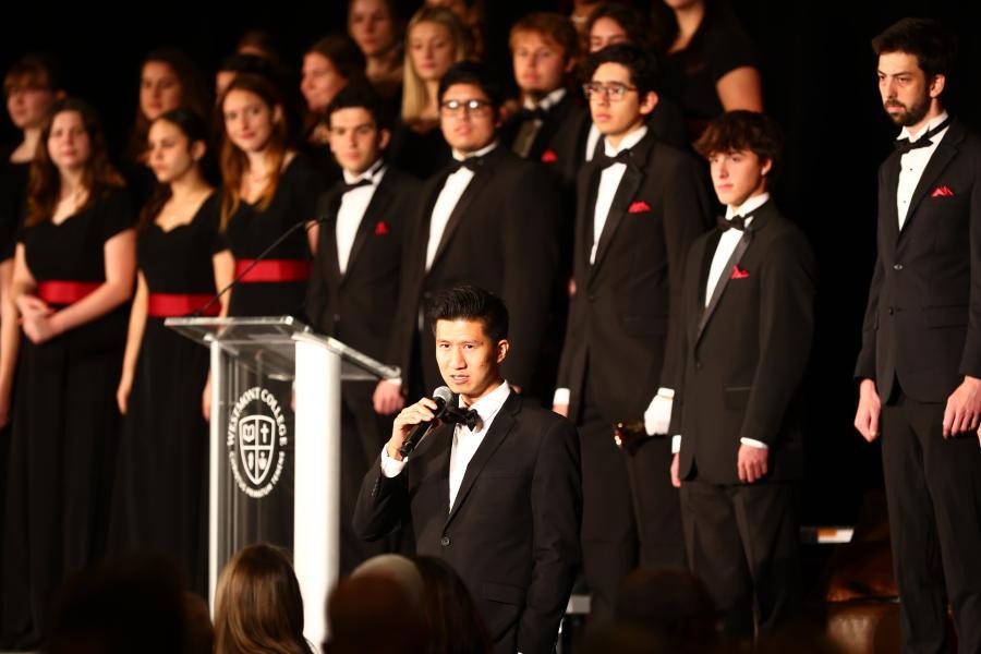 Daniel Gee and Westmont College Choir at the breakfast