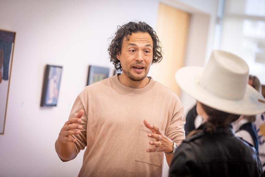 The exhibition's juror Robin Eley